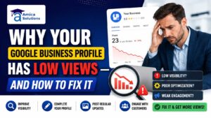Google business profile has low views